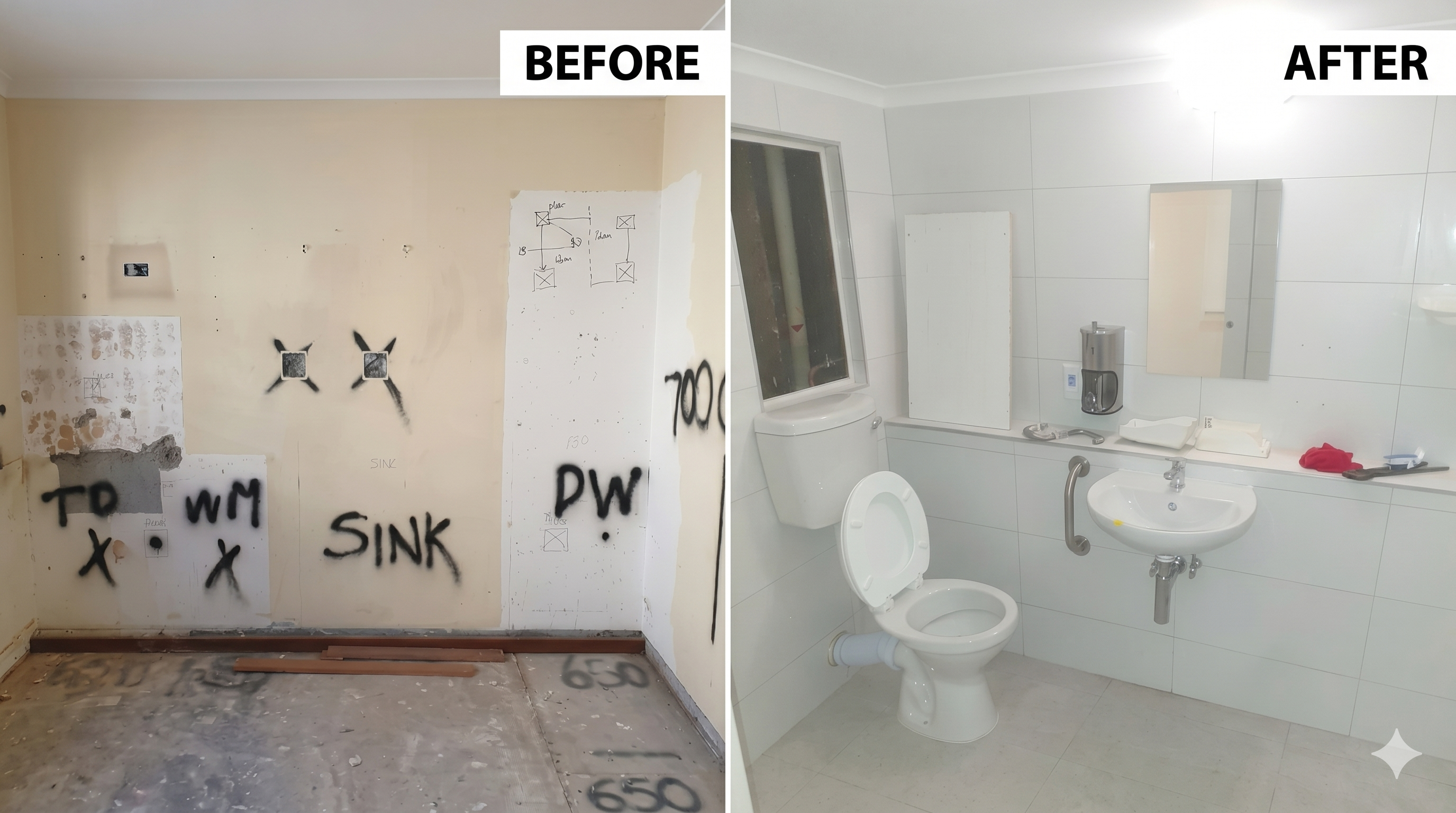 Professional plumbing pipe installation on a residential site in Mitchells Plain